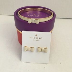 Kate Spade Bow Braclet & Earrings Bundle